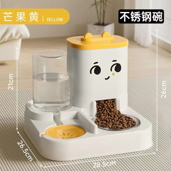 Pet food bowl automatic feeder and water dispenser integrated - Image 7