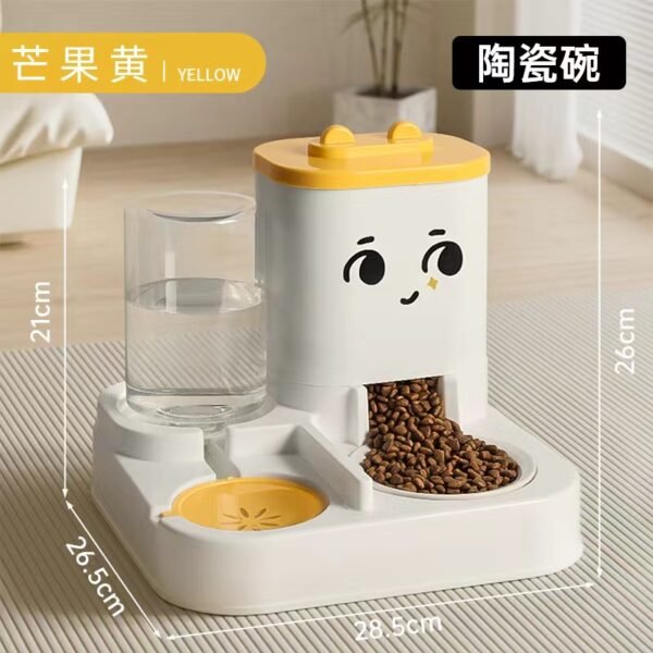 Pet food bowl automatic feeder and water dispenser integrated - Image 10