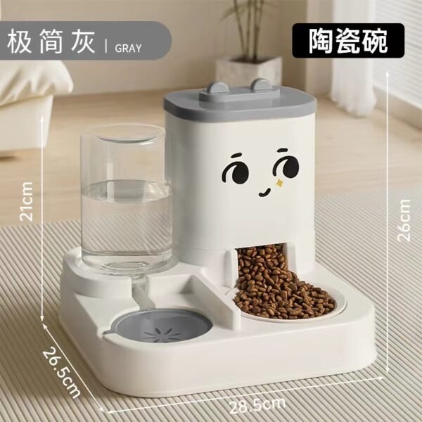 Pet food bowl automatic feeder and water dispenser integrated - Image 11