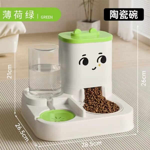 Pet food bowl automatic feeder and water dispenser integrated - Image 12