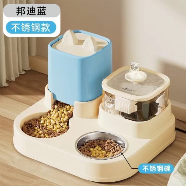 Cartoon cat head feeder, water dispenser, automatic circulation filtration of live water - Image 9